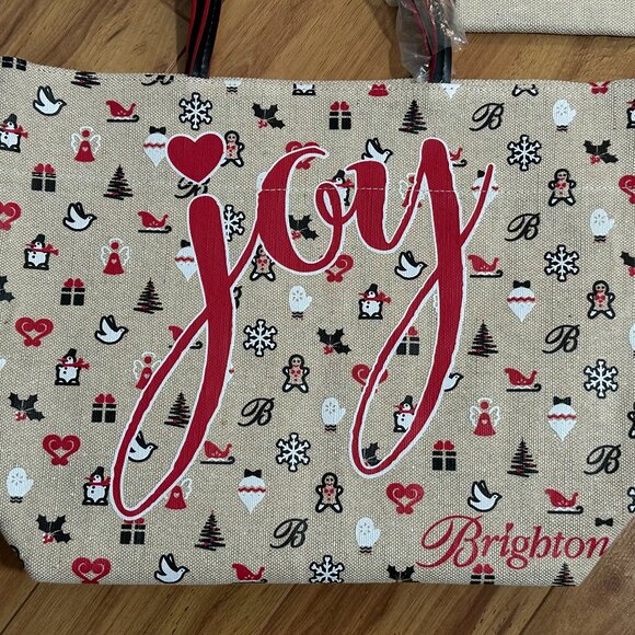 NEW Brighton JOY canvas tote bag and matching cosmetic bag. NWOT - Picture 2 of 8